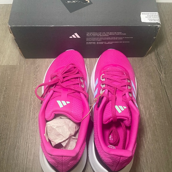 New Women's Adidas RunFalcon 3.0 Wide Running Size 8 - Picture 2 of 6